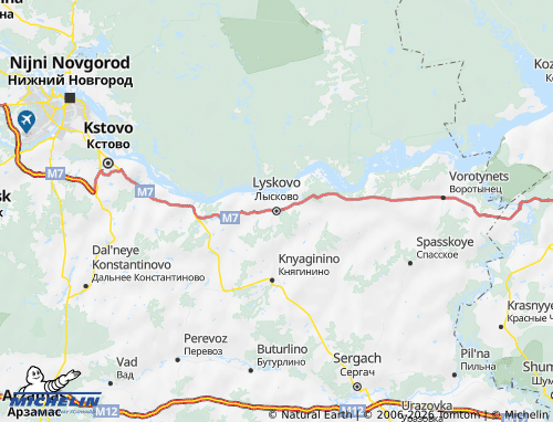 MICHELIN-Landkarte Lyskowski Rajon - ViaMichelin