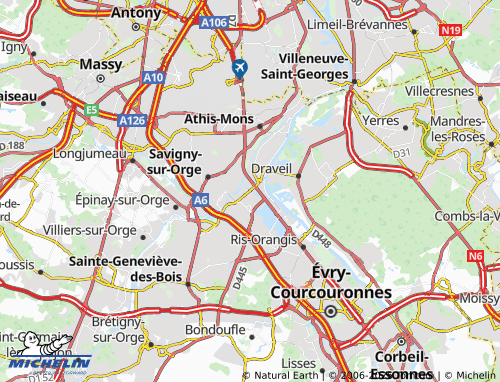 MICHELIN-Landkarte Viry-Châtillon - ViaMichelin