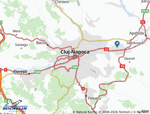 Carte MICHELIN Cluj-Napoca - ViaMichelin