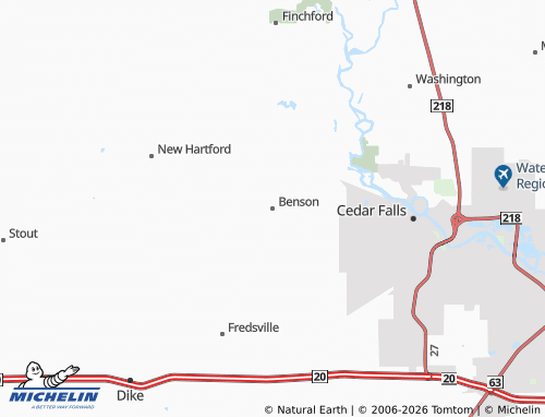 MICHELIN Benson map - ViaMichelin