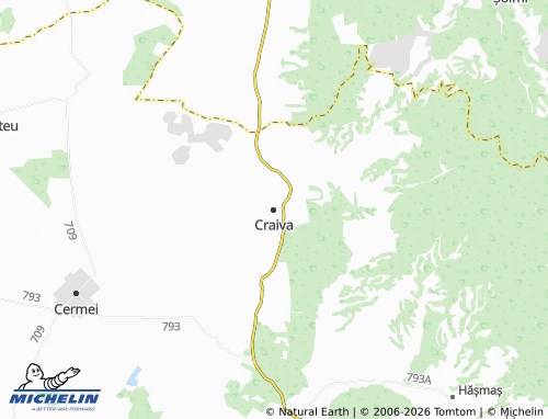 MICHELIN Craiva map - ViaMichelin