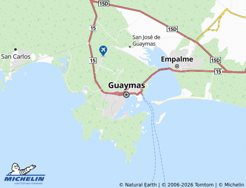 Mappa MICHELIN Guaymas Centro - ViaMichelin