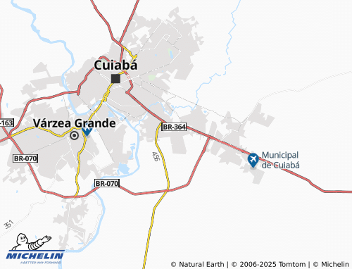 MICHELIN Residencial Coxipó map - ViaMichelin
