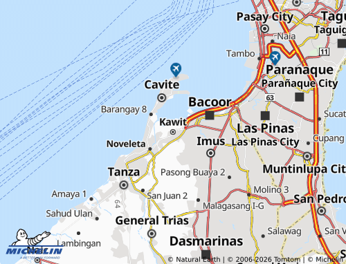 MICHELIN Kawit map - ViaMichelin