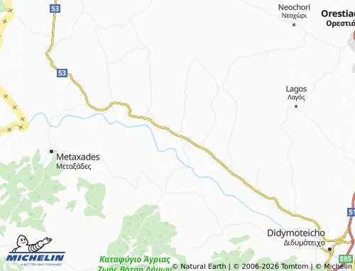 Carte MICHELIN Evgeniko - ViaMichelin