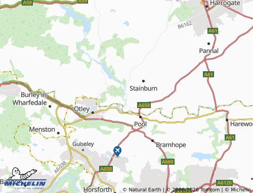 Carte MICHELIN Leathley - ViaMichelin