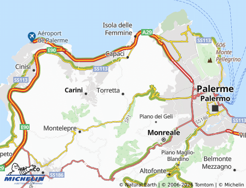 MICHELIN Torretta map - ViaMichelin