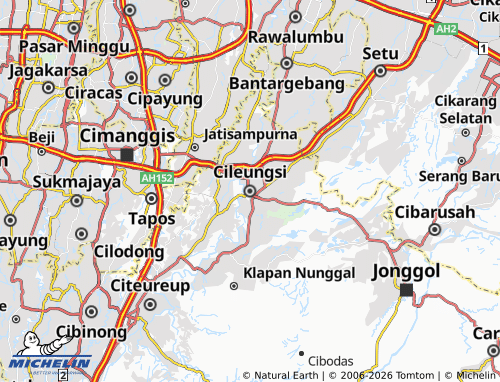 Carte MICHELIN Cileungsi - ViaMichelin