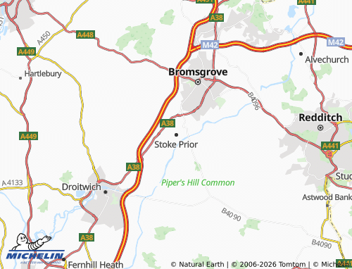 Carte MICHELIN Stoke Prior - ViaMichelin