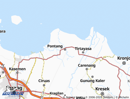 MICHELIN Pontang map - ViaMichelin