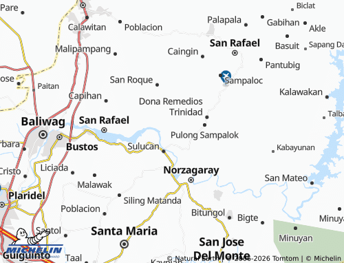 MICHELIN Binagbag map - ViaMichelin