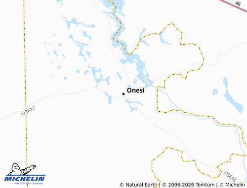 MICHELIN Onesi map - ViaMichelin
