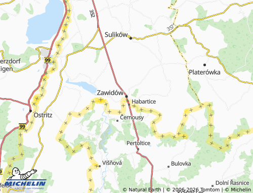 MICHELIN Zawidów map - ViaMichelin