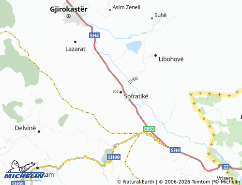 MICHELIN Sofratikë map - ViaMichelin