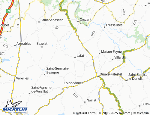 MICHELIN Lafat map - ViaMichelin