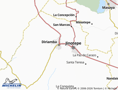 Mappa MICHELIN Diriamba - ViaMichelin