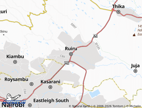 MICHELIN Ruiru map - ViaMichelin