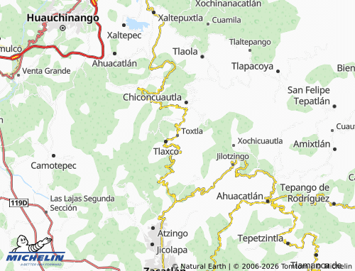 Mappa MICHELIN Toxtla - ViaMichelin