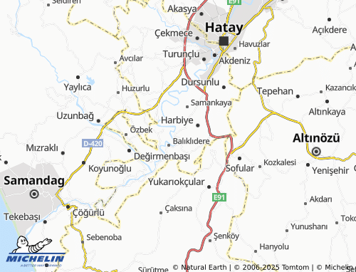 MICHELIN Bahçeköy map - ViaMichelin