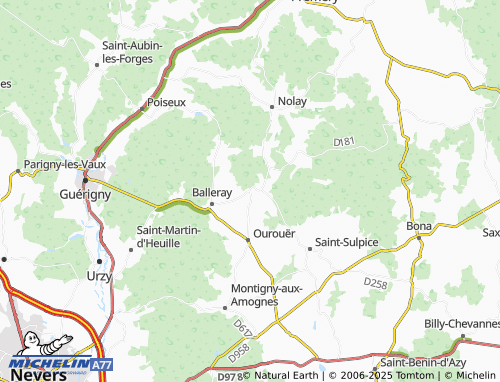Carte MICHELIN Nyon - ViaMichelin