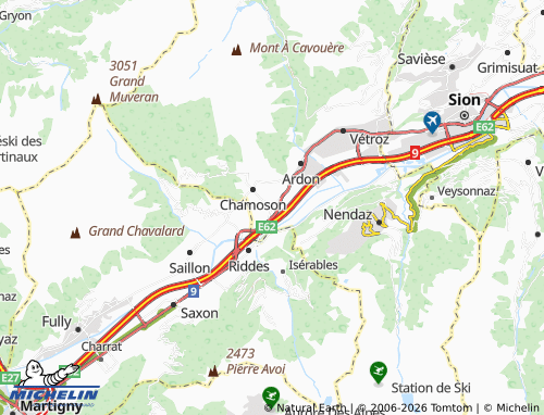 MICHELIN-Landkarte Saint-Pierre-de-Clages - ViaMichelin