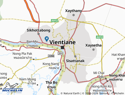 MICHELIN Vientiane map - ViaMichelin