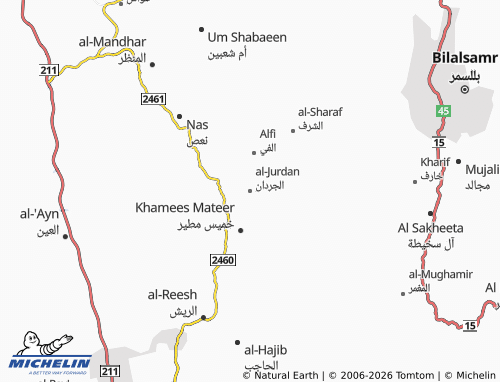 MICHELIN-Landkarte al-Jurdan - ViaMichelin