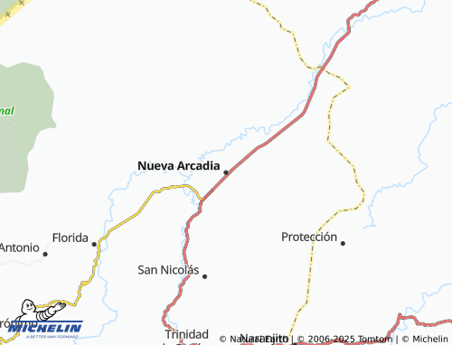 MICHELIN Nueva Arcadia map - ViaMichelin