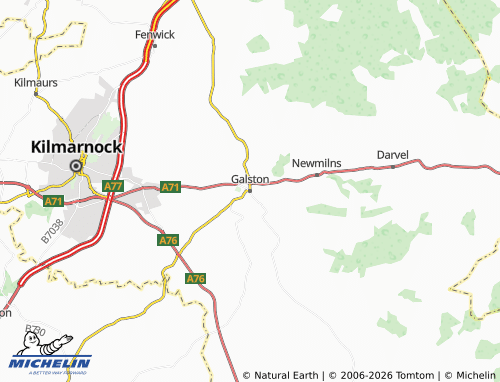 MICHELIN Galston map - ViaMichelin