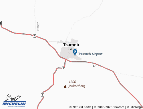 MICHELIN-Landkarte Tsumeb Extension 2 - ViaMichelin