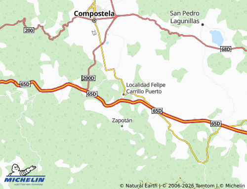 Mappa MICHELIN Localidad Felipe Carrillo Puerto - ViaMichelin
