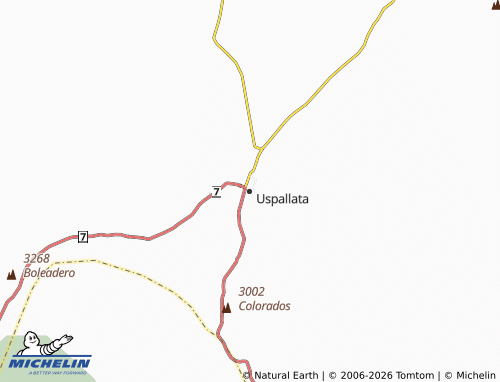 MICHELIN Uspallata map - ViaMichelin