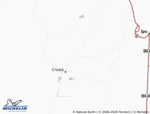 MICHELIN Lagoa da Cruz map - ViaMichelin