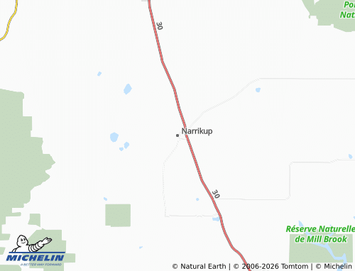 MICHELIN Narrikup map - ViaMichelin