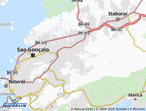 MICHELIN Barracão map - ViaMichelin