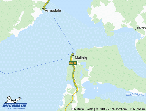 Carte MICHELIN Mallaig - ViaMichelin
