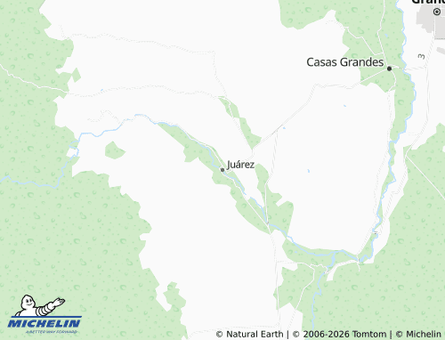 MICHELIN-Landkarte Juárez - ViaMichelin
