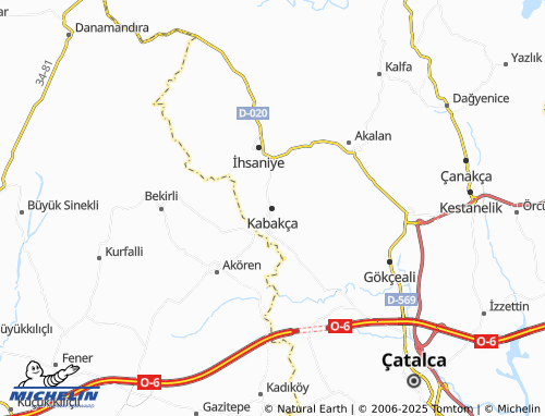 MICHELIN Kabakça map - ViaMichelin