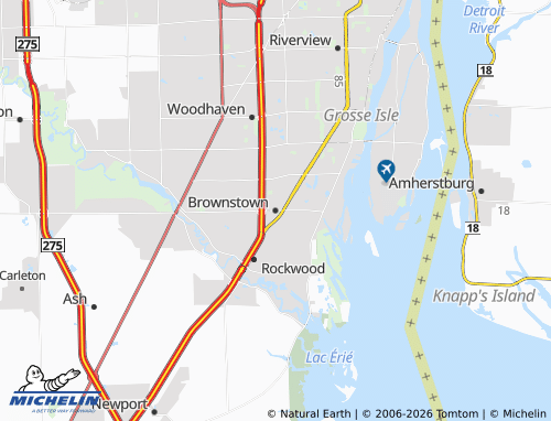 Mappa MICHELIN Brownstown - ViaMichelin