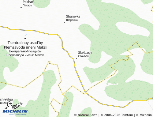 MICHELIN-Landkarte Slakbash - ViaMichelin