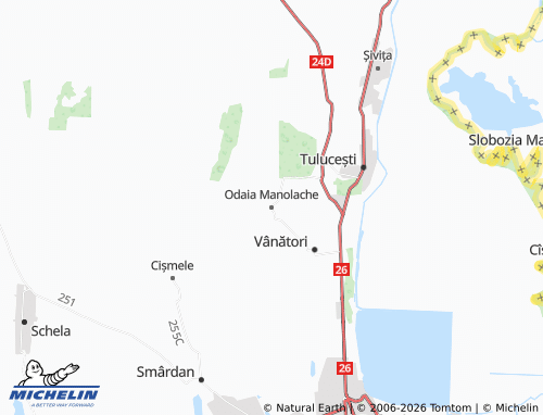Mappa MICHELIN Odaia Manolache - ViaMichelin