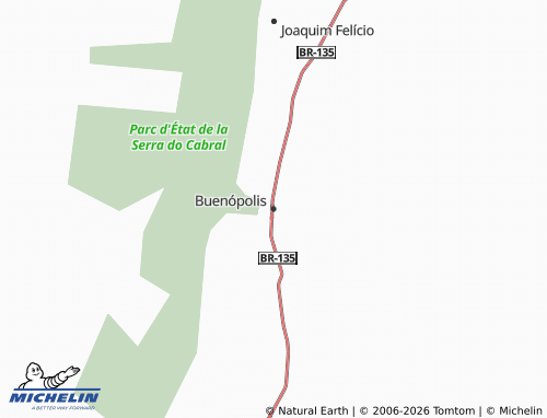Mapa MICHELIN Buenópolis - ViaMichelin
