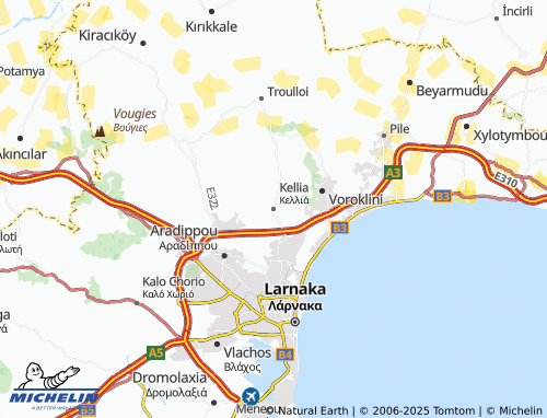 Carte MICHELIN Kellia - ViaMichelin