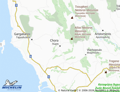 MICHELIN Chora map - ViaMichelin