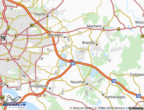 Carte MICHELIN Wolfshain - ViaMichelin