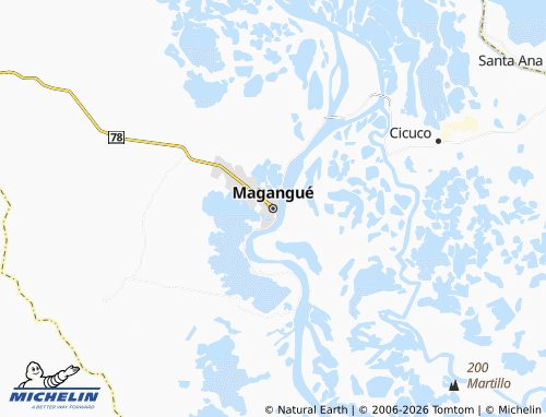 Carte MICHELIN Magangué - ViaMichelin