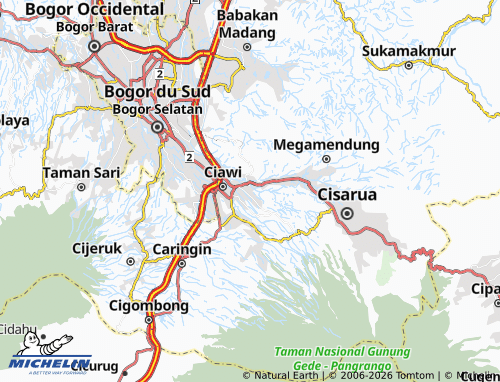 Carte MICHELIN Gadog - ViaMichelin