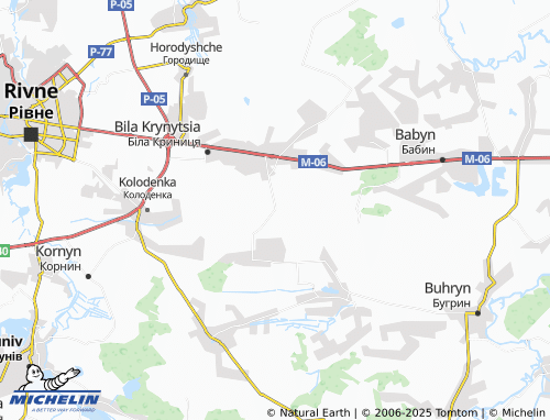 MICHELIN Hlynky map - ViaMichelin