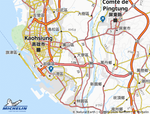 Mappa MICHELIN da liao qu - ViaMichelin