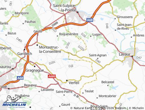 Mapa MICHELIN Lou Garrigou - ViaMichelin